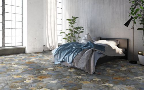 Itt Ceramic Hibiscus Hexa