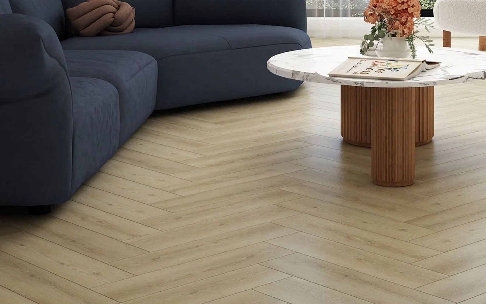 Stone Floor Herringbone